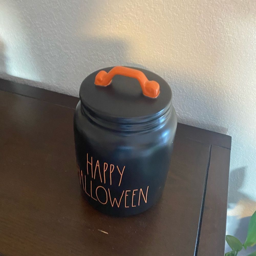Rae dunn black happy Halloween canister - Picture 3 of 5